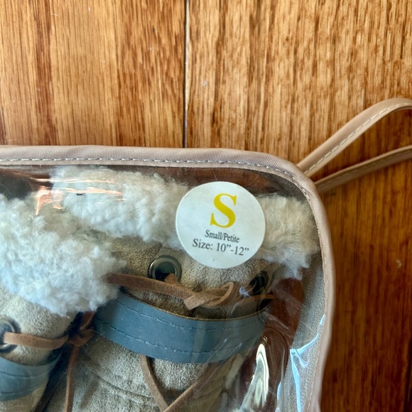 Fashion Pet Fleece Lined with Reflective Tape Dog Boots Set of 4 Size Small - Picture 5 of 5